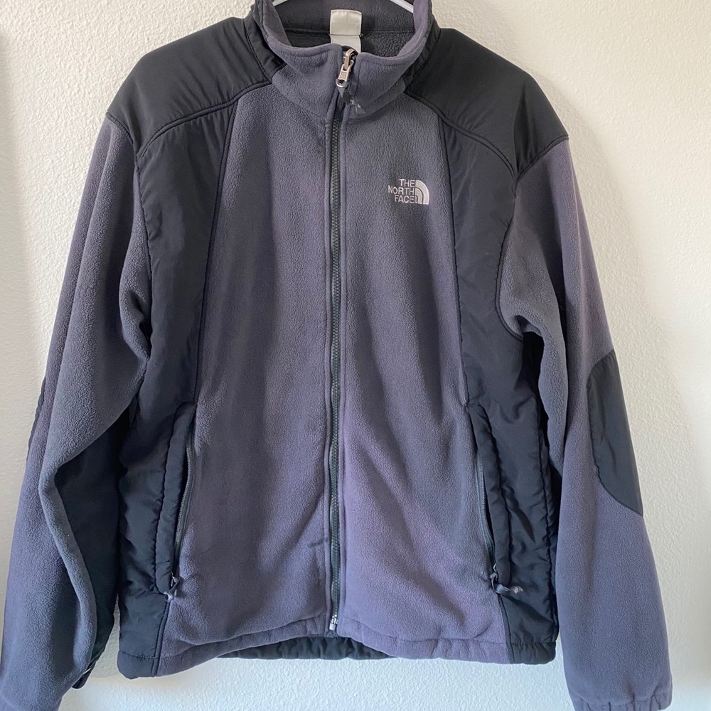 The North Face Blue Fleece Zip Up Jacket - Picture 1 of 16